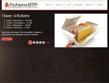 Tablet Screenshot of fichiers-btp.com